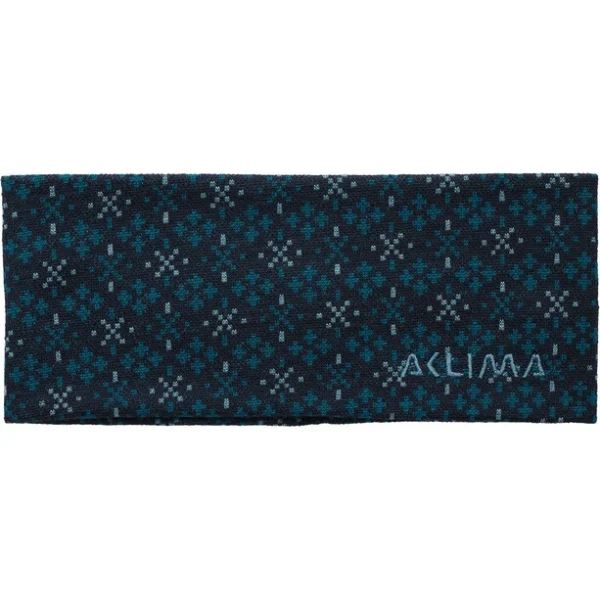 Aclima DesignWool Glitre Bandeau, Bleu Pétrole magasin solde 4