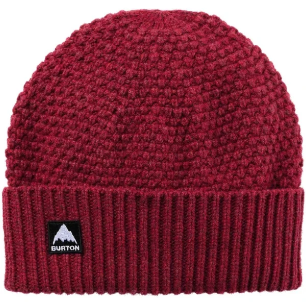 Burton Seed Stitch Bonnet, Rouge vente luxe pas cher 1