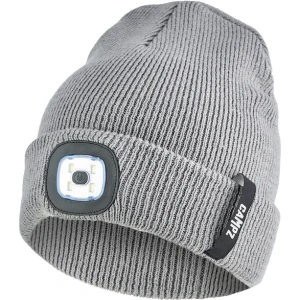 CAMPZ Bonnet Tricoté Réfléchissant à LED, Gris Authenticité garantie 14