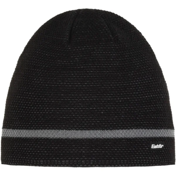 boutiqued pas cher Eisbär Eisbär Butch Bonnet Réfléchissant Homme, Noir 1