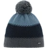 authentiques Eisbär Eisbär Star Bonnet à Pompon Enfant, Bleu/gris 11