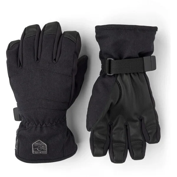 Hestra Gore-Tex Atlas Gants 5 Doigts Enfant, Noir SOLDES TOUT À 1