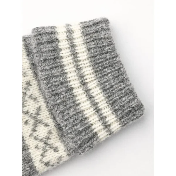 marque pas cher Hestra Nordic Wool Mitaines Enfant, Gris 4