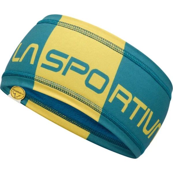 La Sportiva Diagonal Bandeau, Bleu Pétrole/jaune magasin france 1