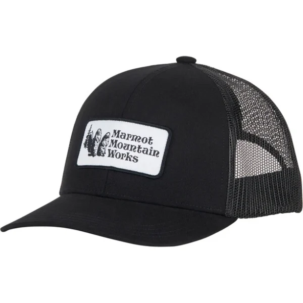 Marmot Retro Trucker Hat, Noir garantis authentique 1