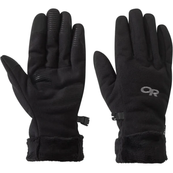 boutique pas cher Outdoor Research Fuzzy Gants Femme, Noir 1