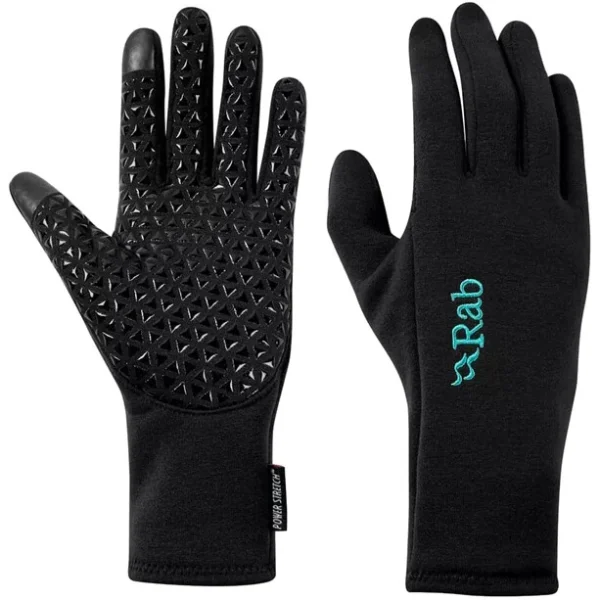 Rab Power Stretch Contact Grip Gants Femme, Noir REMISE allant jusqu. 1