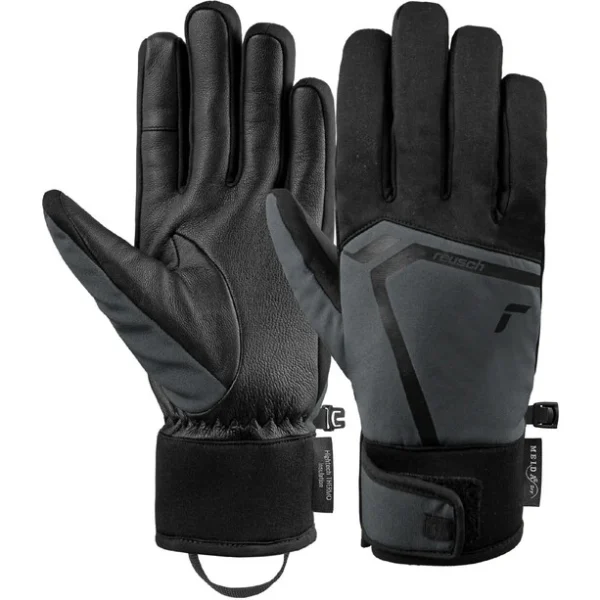 Reusch Ryan MeidaDry TOUCH-TEC Mitaines, Noir Nouveau 1