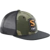 Salomon Casquette Plate Camionneur, Noir/olive grossiste 13