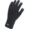 Livraison internationale Sealskinz Waterproof All Weather Ultra Grip Gants En Maille Tricotée, Noir 7