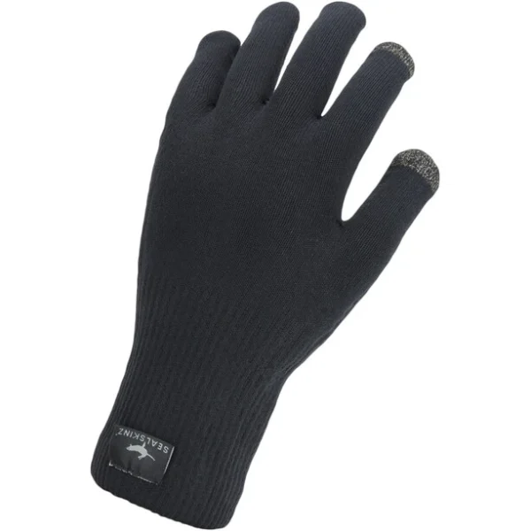 Livraison internationale Sealskinz Waterproof All Weather Ultra Grip Gants En Maille Tricotée, Noir 1