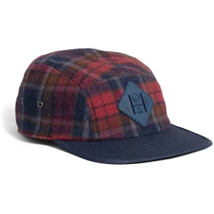 Dernières Nouveautés United By Blue Flannel 5-Panel Chapeau, Bleu/marron 8