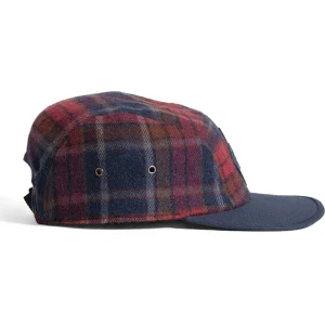 Dernières Nouveautés United By Blue Flannel 5-Panel Chapeau, Bleu/marron 10