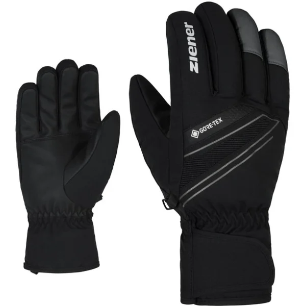 achetez pas cher Ziener Gunar GTX Gants De Ski Alpin, Noir 1