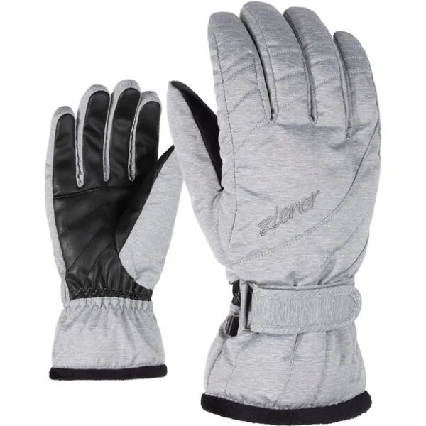 design à la mode Ziener Kileni PR Gants Femme, Gris/noir 1