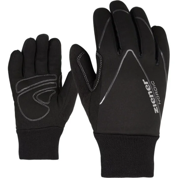 Pas Cher soldes France Ziener Unico Gants De Cross-country Enfant, Noir 1